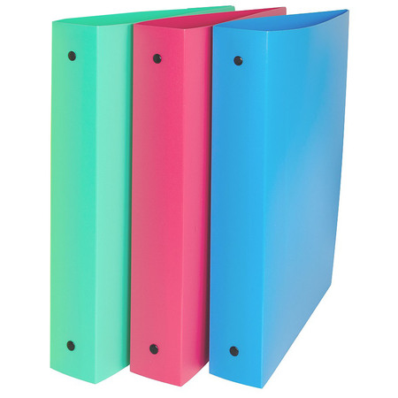 C-LINE PRODUCTS 3-Ring Binder, 1.5in Capacity, Assorted Tropic Tones, PK3 31720